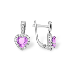 Серёжки Английские Фианит