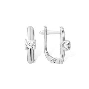 Серёжки Английские Фианит
