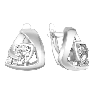 Серёжки Английские Фианит